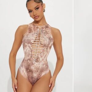 Bodysuit and cropped open front